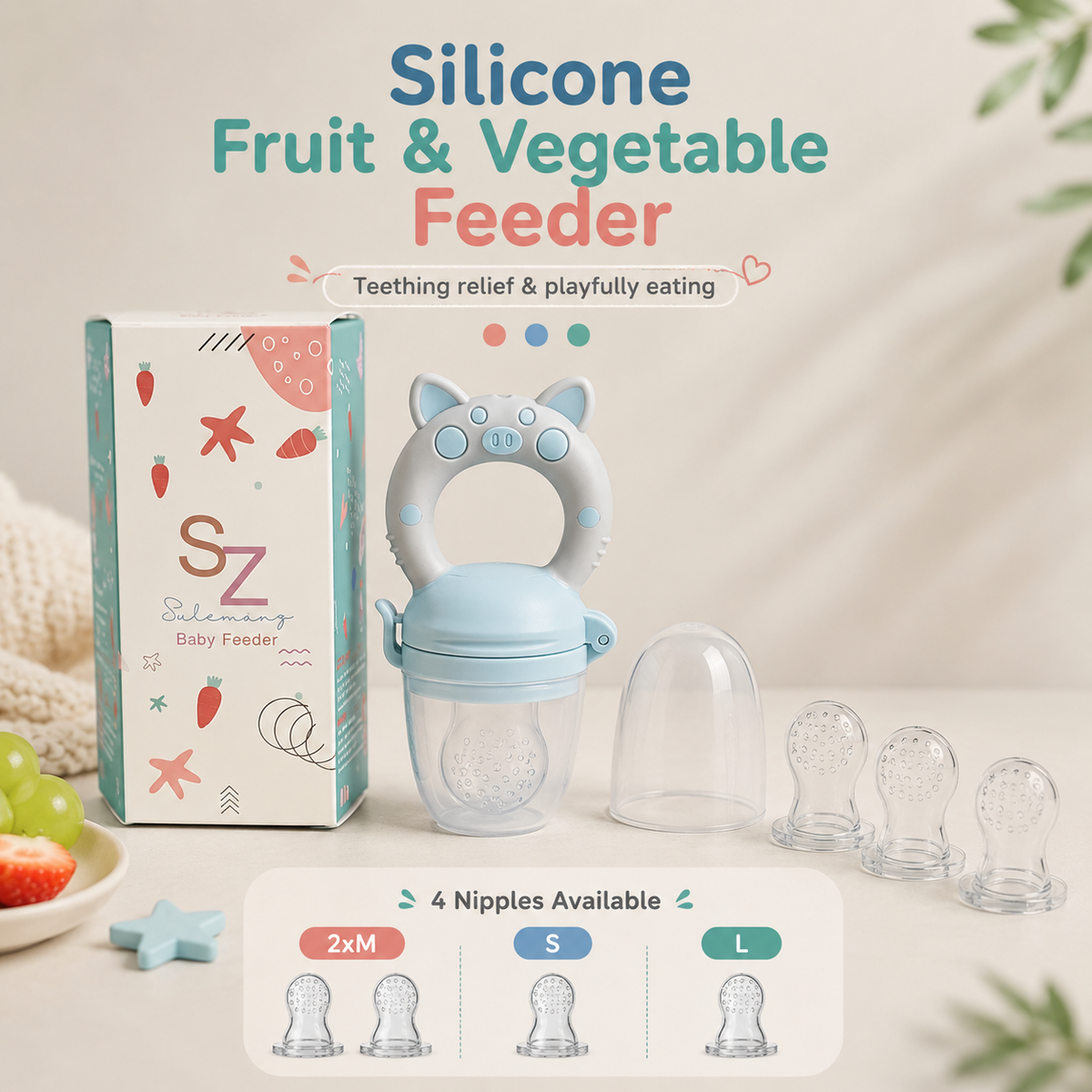 Silicone Fruit & Vegetable Feeder